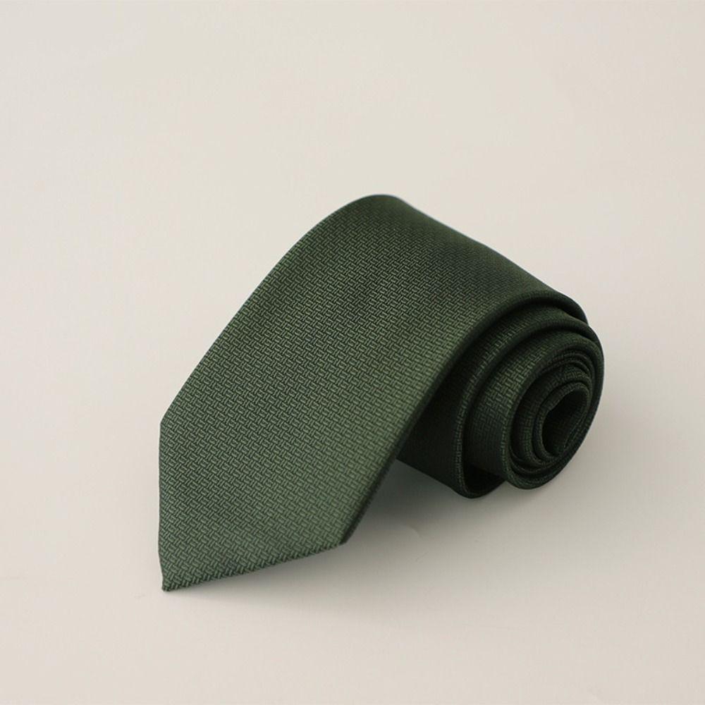 Solid Color Striped Neck Ties 8cm Width Men's Wedding Tie Classic Mens Necktie  Wedding Party