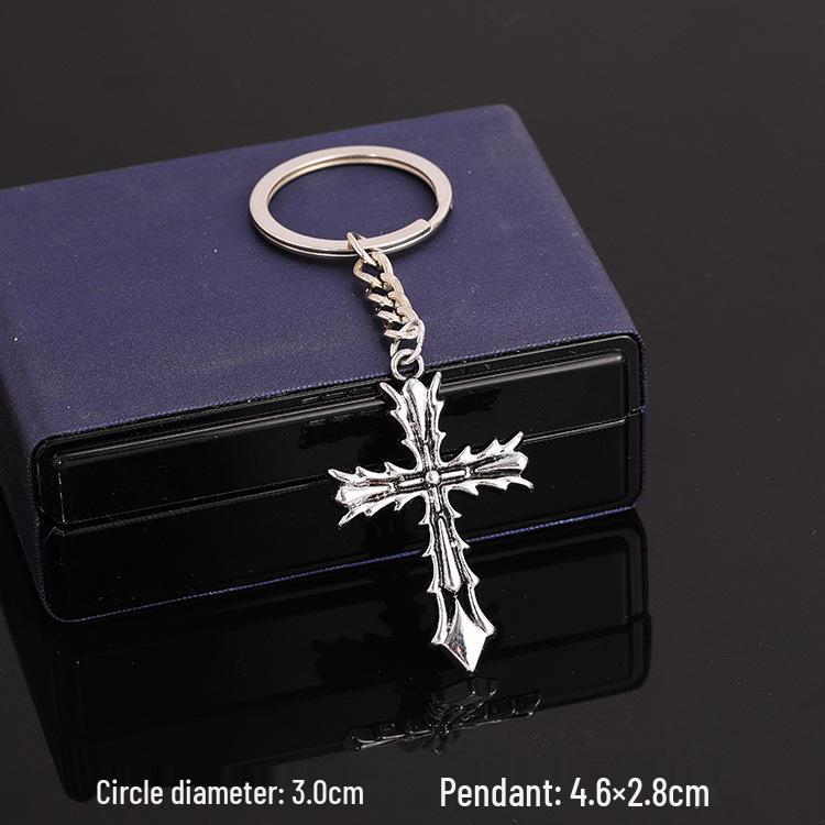 European & American Rock Guitar Keychain: Hip Hop Drip Oil Alloy Pendant Charm for Women's Bags