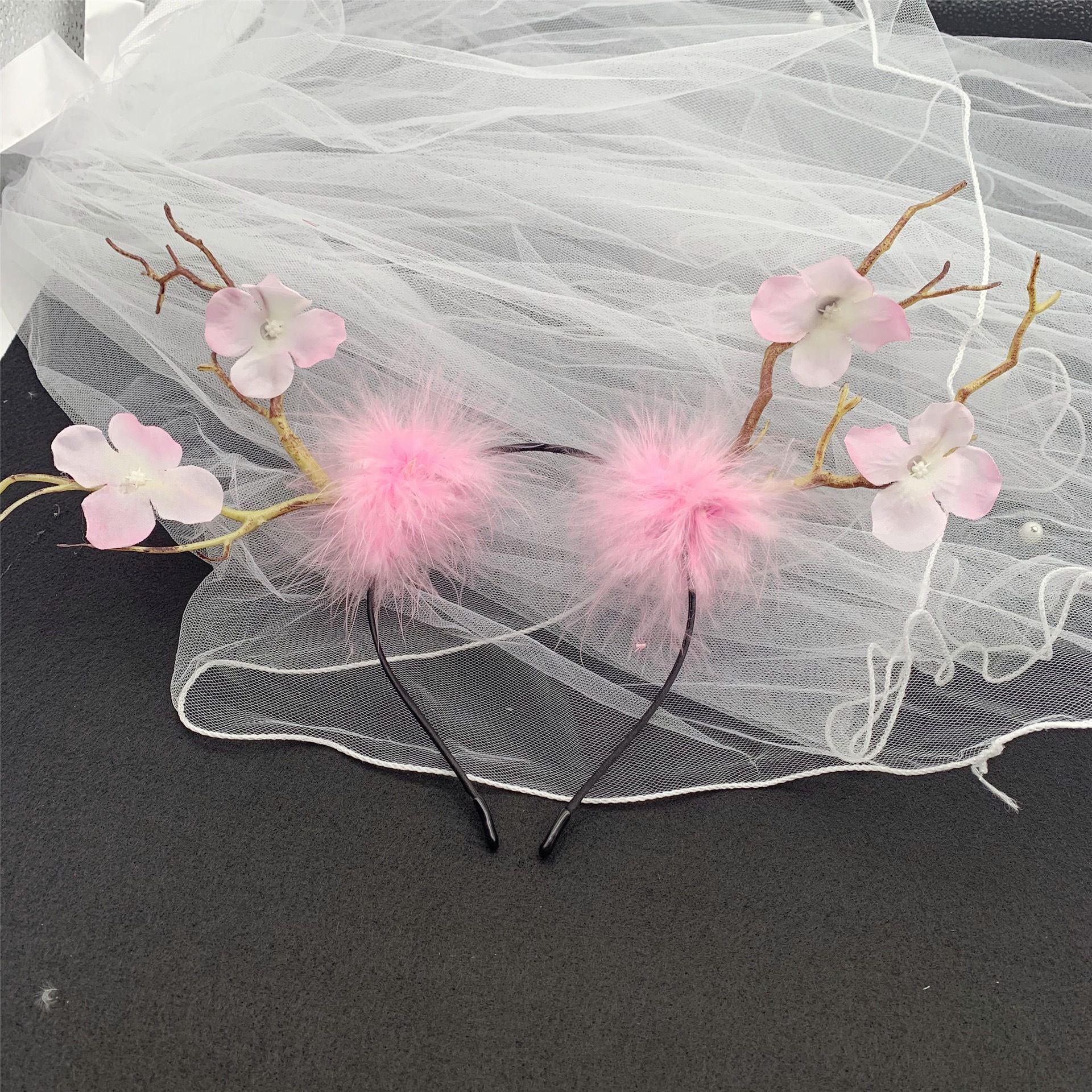 New Light-Up Christmas Antler Headband - Trendy Flashing Holiday Mori Style Accessory