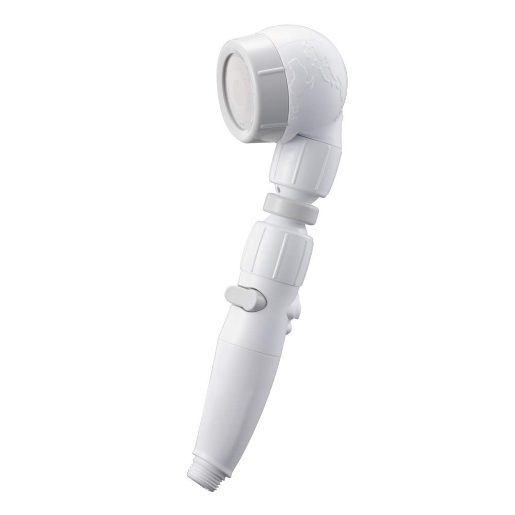 Arromic Shower High Water Freely Moving Angle Water Stop 3D Earth Light Made in Head, Water-Saving, Pressure, Head, Adjustment, Button, Shower, Gray,