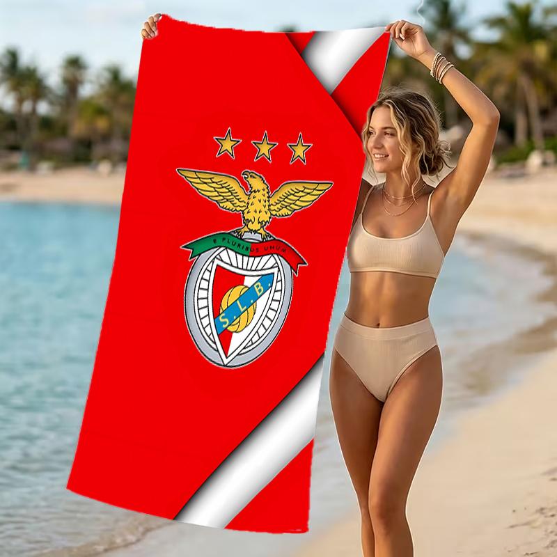 Beach Towel with Sport Lisboa e Benfica Pattern - soft,absorbent,machine washable Lightweight&Modern,swimming,Travel Essentials