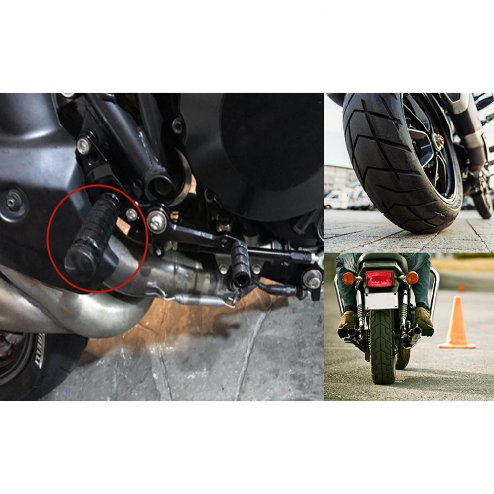 Universal Motorcycle Rearset Footrests Foot Rest Pegs Rear Seat Pedal Foot Rests Motorbike Rear Footpegs Thread Rear Set Pedals