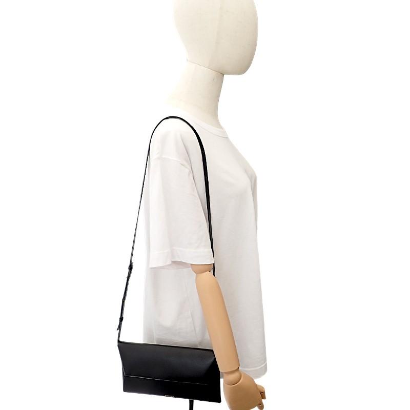 Jil Sander J07VL0028P4840 Shoulder Bag Black Calfskin Women