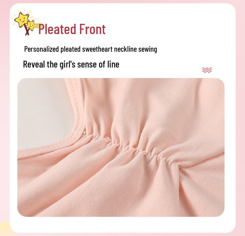 Girl's Short Sleeve Ballet Dance Skirt - Summer One-Piece Training Outfit