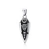 Vintage Stil Nordisch Odin Speer Anhänger Trendig Edelstahl Gungnir Pfeilspitze Halskette Herren Wikinger Rune Valknut Amulett Schmuck