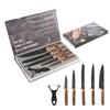 6pc Kitchen Knives Ceramic Kitchen Cooking Knife Accessories Paring Utility Slicing Knife + Peeler