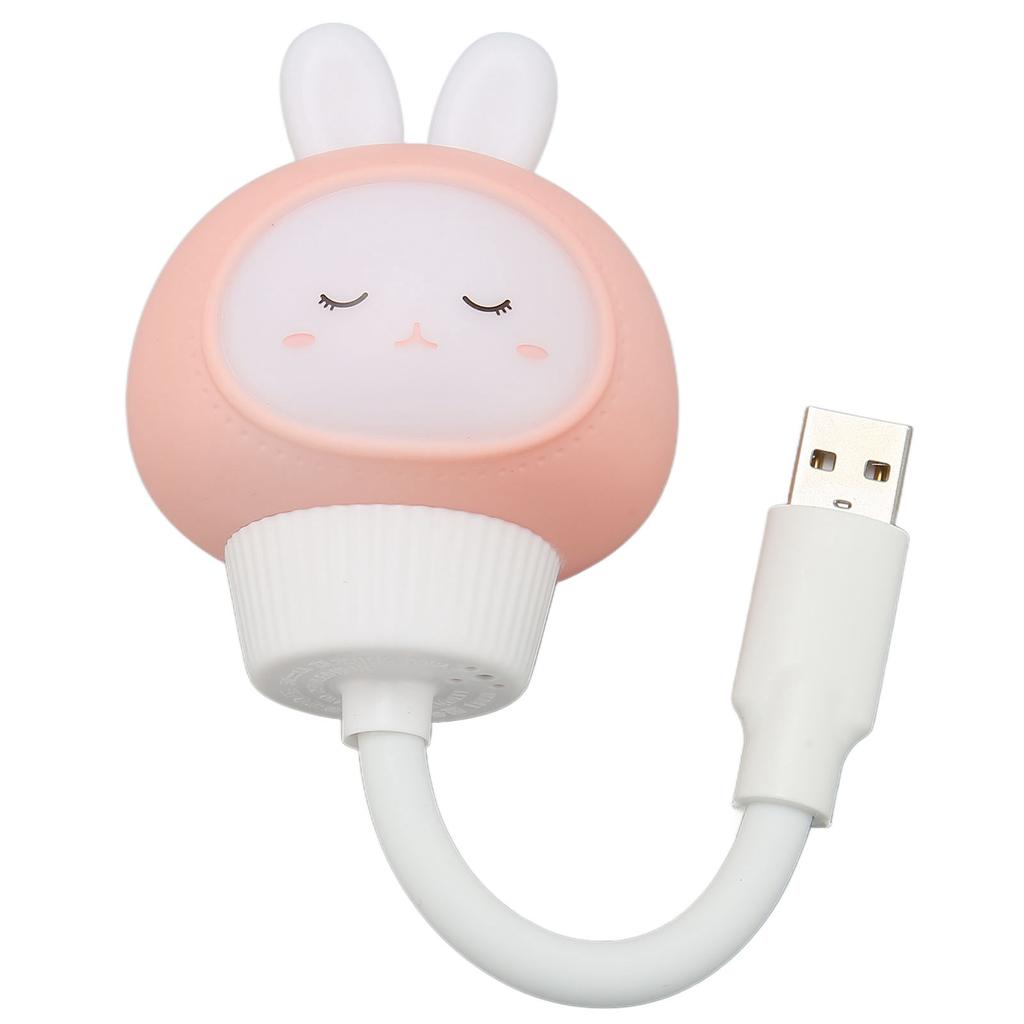 USB LED Light Voice Control 3 Brightness Timing Eye Protection Portable Cute LED Night Light for Bedroom Dormitory