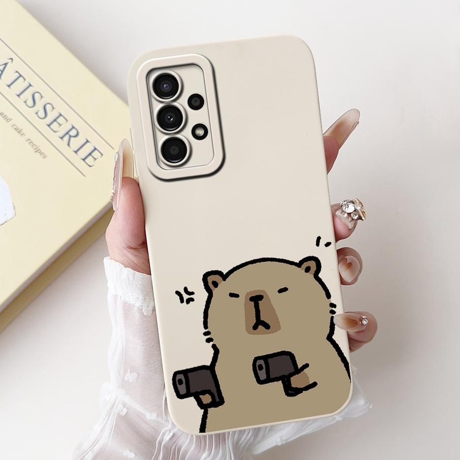 For Samsung Galaxy A13 4G Case A33 A53 A73 5G Cute Animals Cartoon Cover Soft TPU Phone Case For Samsung A13 A 33 53 73 5G Shell
