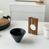 Porcelain Hand Brewed Conical Coffee Filter Reusable Dripper Cone Holder for Home Office Camping and Travel Use