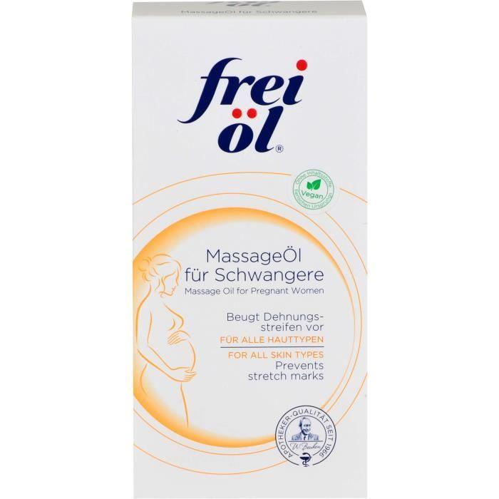 Huile de Massage - frei öl - 125 ml - Pour Femmes Enceintes - Peaux Sensibles - Hydratante