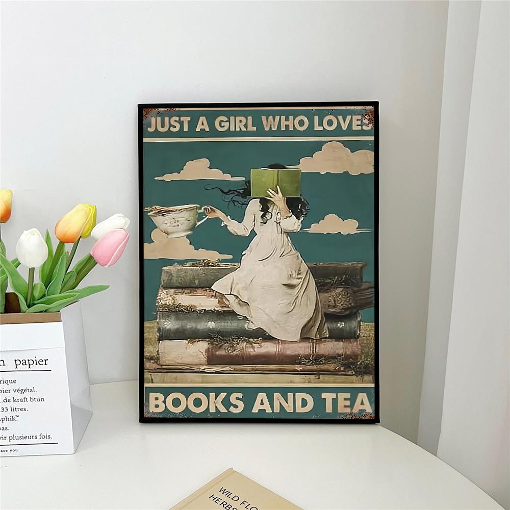 1 Stück „Verliere deinen Verstand, finde deine Seele“, Blume, Frau, Mina, Mädchen, Poster, selbstklebende Kunst, wasserdichtes Papier, Aufkleber, Wanddekoration