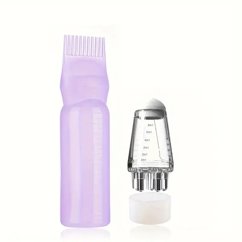 1/2/3pcs Hair Growth Essential Oil Applicator Bottle & 1ml Scalp Massage Comb Set - Anti-Loss Scalp Care Tools for All Hair Type