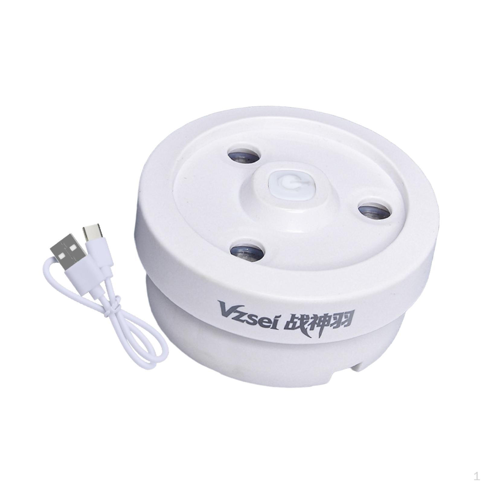 

Badminton Ball Steamer Feather Shuttlecock Humidifier Professional Birdie Storage Tube Cover White