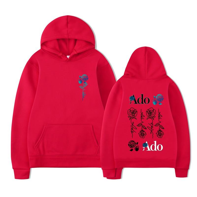 2025 Neu Bedruckt Ado Grenzüberschreitender Außenhandel Herbst/Winter Europäischer und Amerikanischer Stil Locker Hip Hop Ins Hoodie mit Samt f