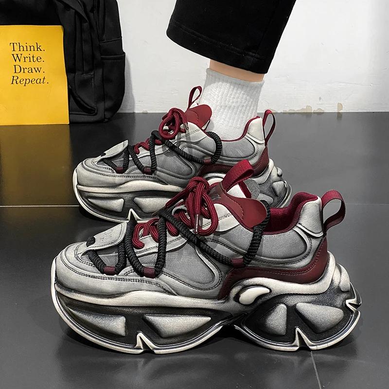 

Casual Sneaker Men s Sneakers Soft and Comfortable Shoes for Men Sports and Leisure Thick Bottom Loafers Wear-resistant Fashion 44