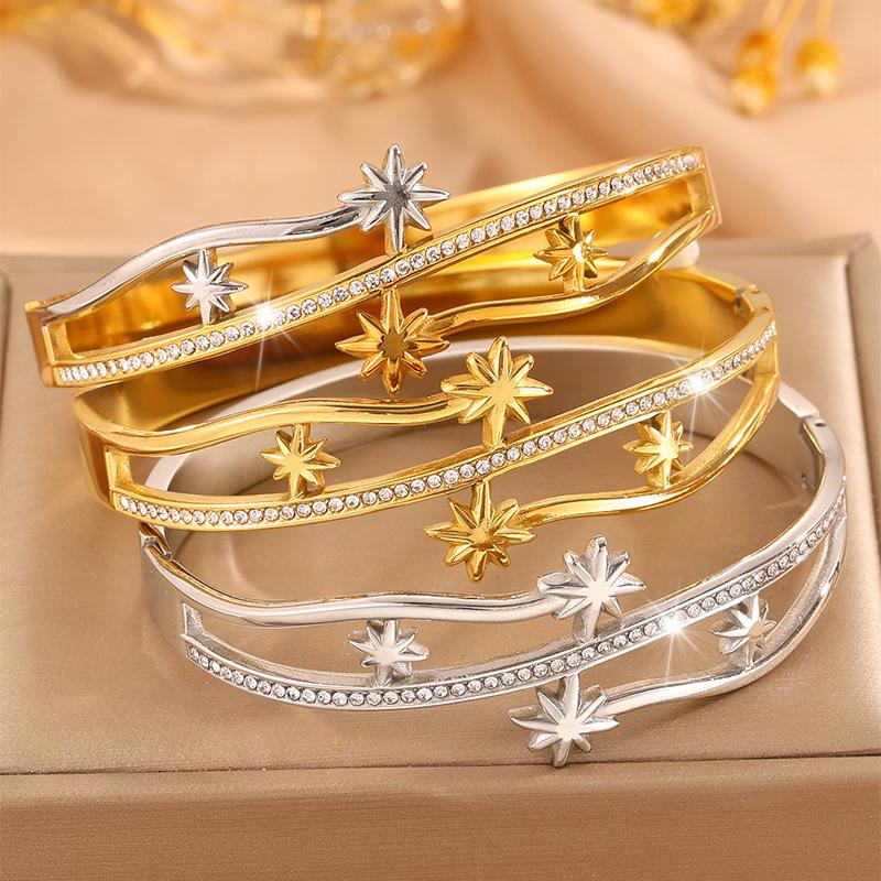 Color Four-leaf Clover Starry Fashion European and American Versatile Bracelet
