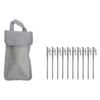 Outdoor Campings Stake Campings Anchors Peg Stainless Steels Tent Stake Replacement Yard Lawns Peg with Bag Enduring