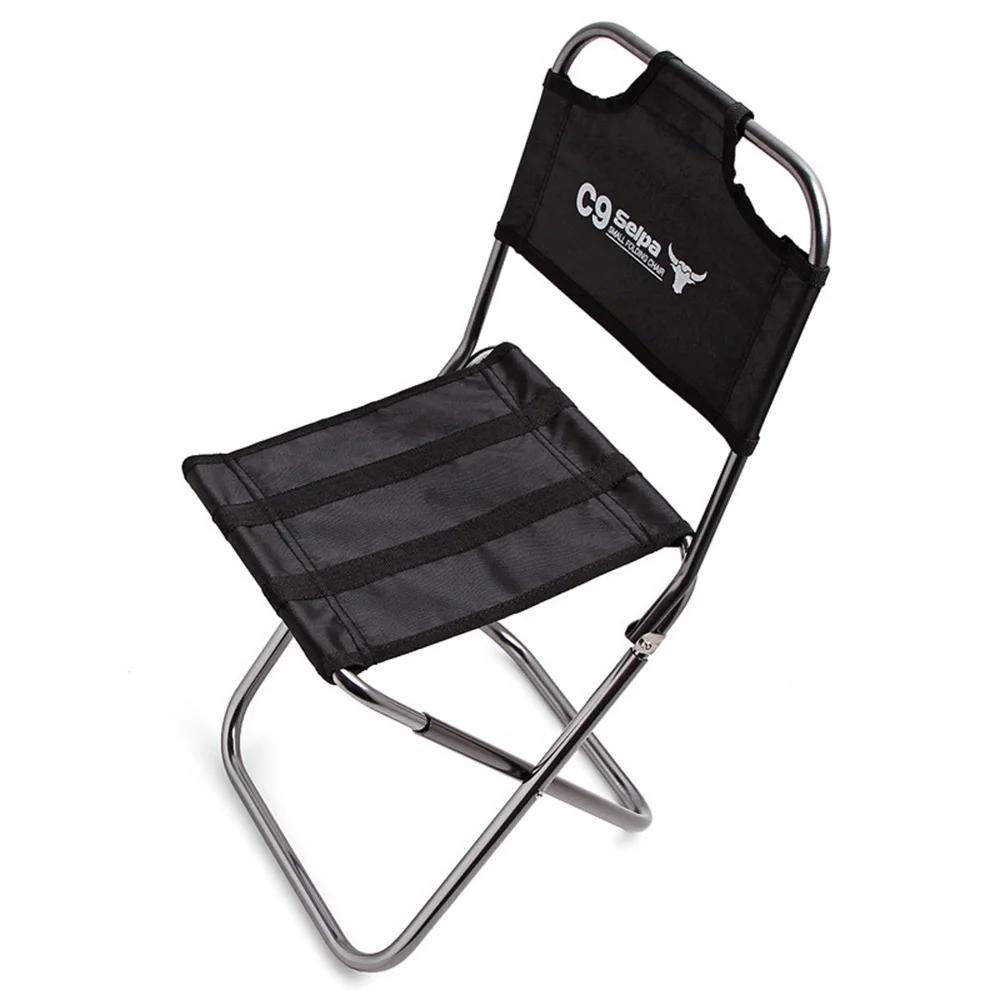

Folding Backrest Chair for Outdoor Hiking Lightweight Aluminum Fishing Chair Supports 176 Lbs for Camping, BBQ, Fishing & Travel