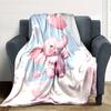 1pc Elephant Balloon Blanket Lightweight Flannel Throw for Sofa Bed Travel Camping Livingroom Office Couch Chair