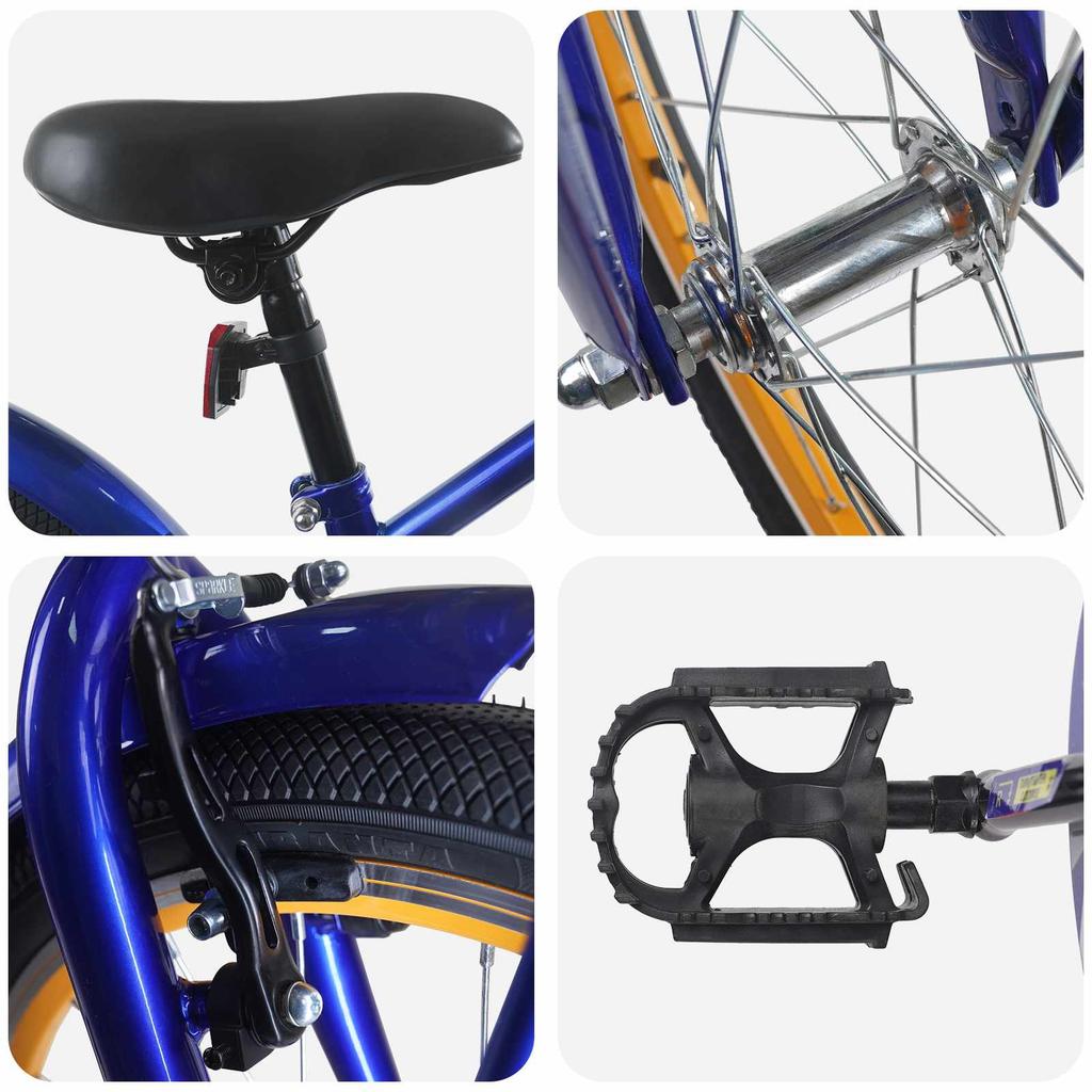 Kids  Bicycle 20 Inch for Ages 6 11 Dark Blue