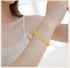 Women's Beaded Bracelets ,4mm/6mm/8mm Stainless Steel Chain Stretch Elastic, Resistant Nickel Free Tarnish