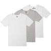 Yiershuang Men's 100% Cotton Ribbed Crewneck Undershirts 3-Pack