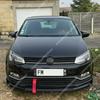 Front Bumper Splitter Lip 3Pcs for VW Polo MK5 MK6 Standard TSI TDI 2010-2021 Tuning Body Kit Guard Gloss Black UV Coat Spoiler