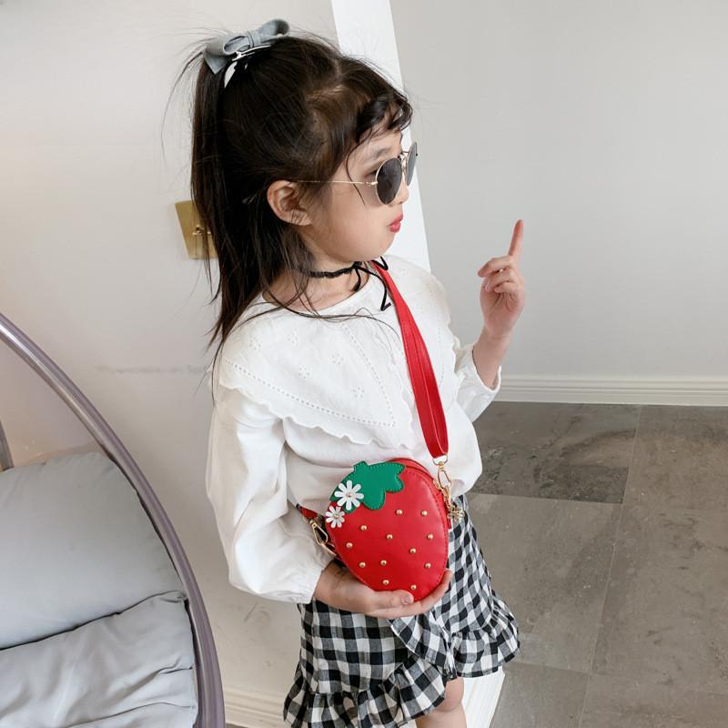 Childrens Cute Fruit Crossbody Bag With Adjustable Strap For Daily Use