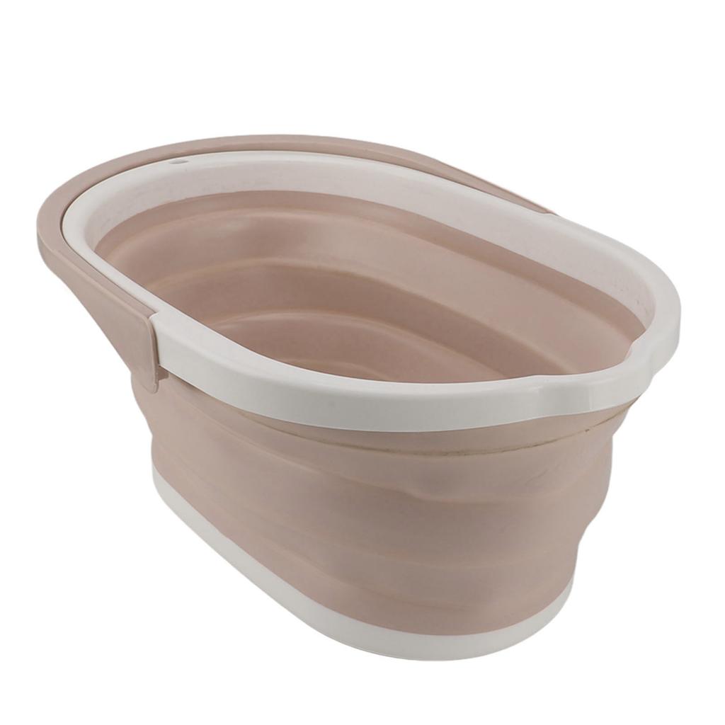 Collapsible Mop Bucket Sturdy PP Large Capacity Portable Handle Multifunction Car Wash Bucket for Home Bathroom Patio