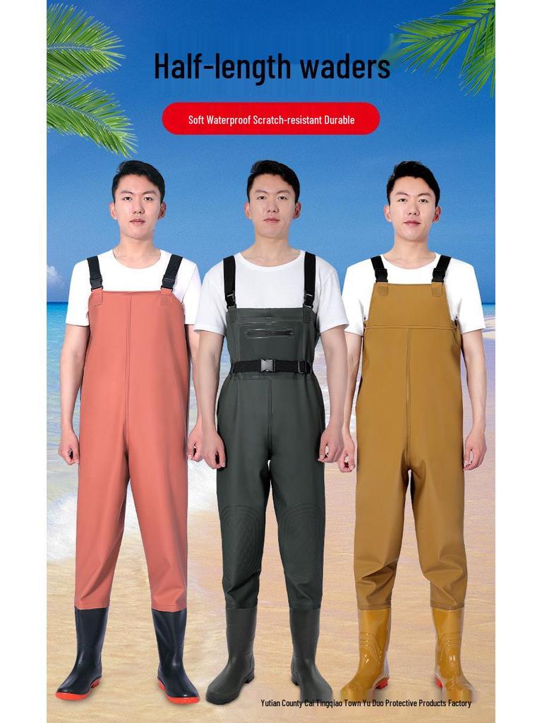 Prodyšný Vodotěsný Rybářský Oblek: Brodivé kalhoty, nepromokavé kalhoty a vodní boty pro muže a ženy