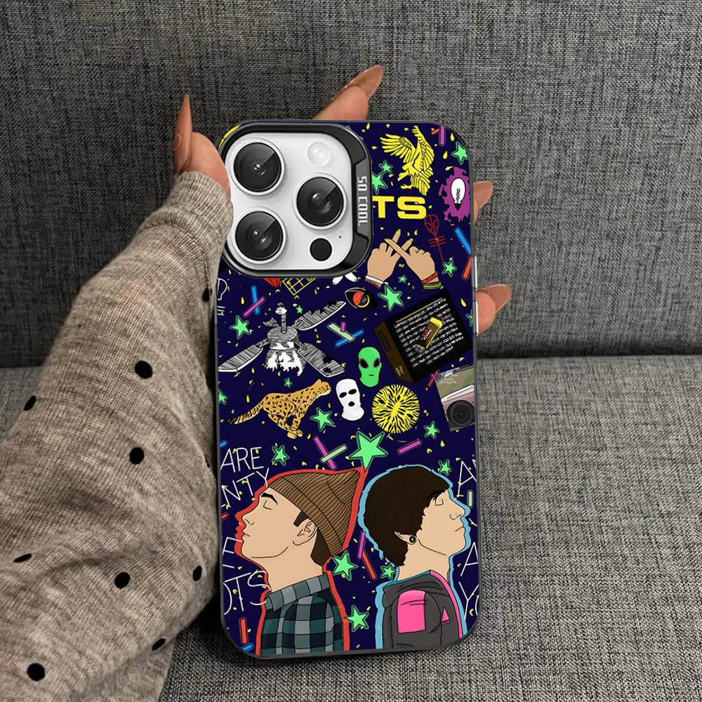 

T-Twenty One Pilots Phone Case For IPhone 17 16 15 14 11 12 13 Pro Max Plus Pro Colored Silver Cover iphone 12pro