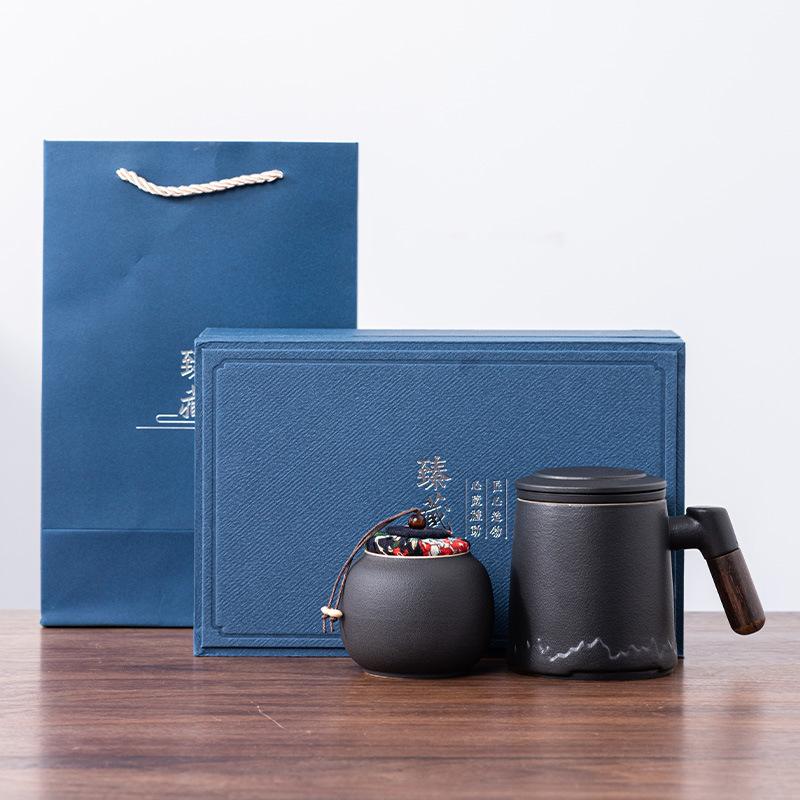 Tea separation cup teacup ceramic cup high value tea cup office mug with lid festival gift