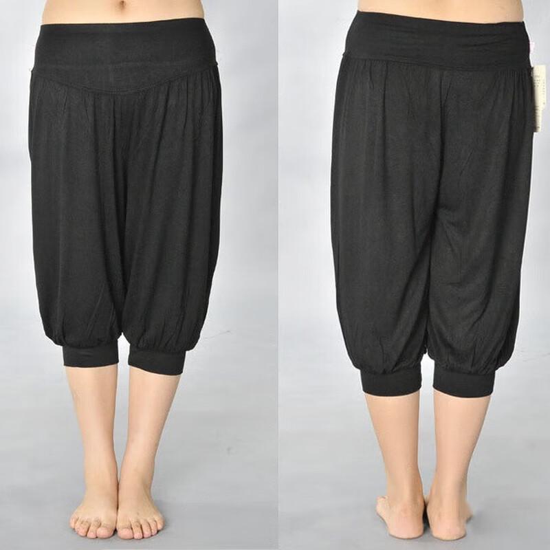 Junshi Loose Fit Wide-Leg 7/8 Lantern Pants