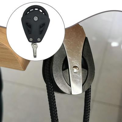 Puleggia per Barca Singola Girevole Versatile Liscio Silenzioso Cuscinetto Pratico Acciaio Inossidabile Nylon