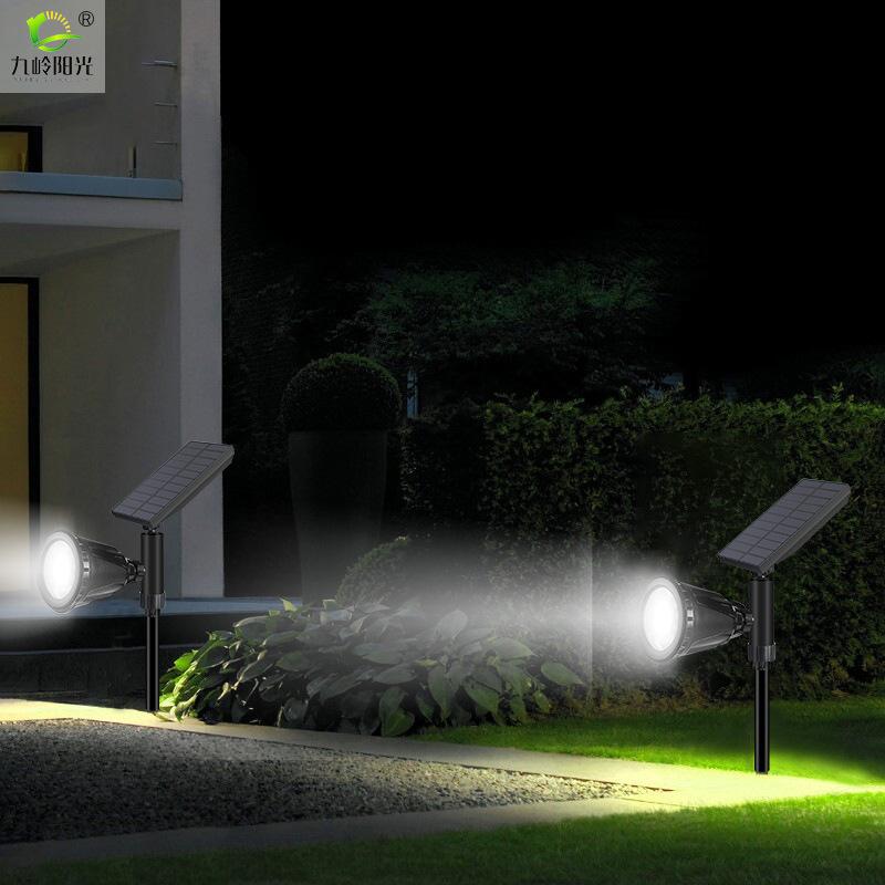 LED Solar Lawn Lamp 7 Colors Change Floor Garden Light IP65 Waterproof Outdoor Solar Lights Wall Landscape Lamp