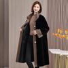 Mom's Winter Thickened Imitation Mink Jacket Long Fashionable and Noble Middle-aged Women's Imitation Fur Coat