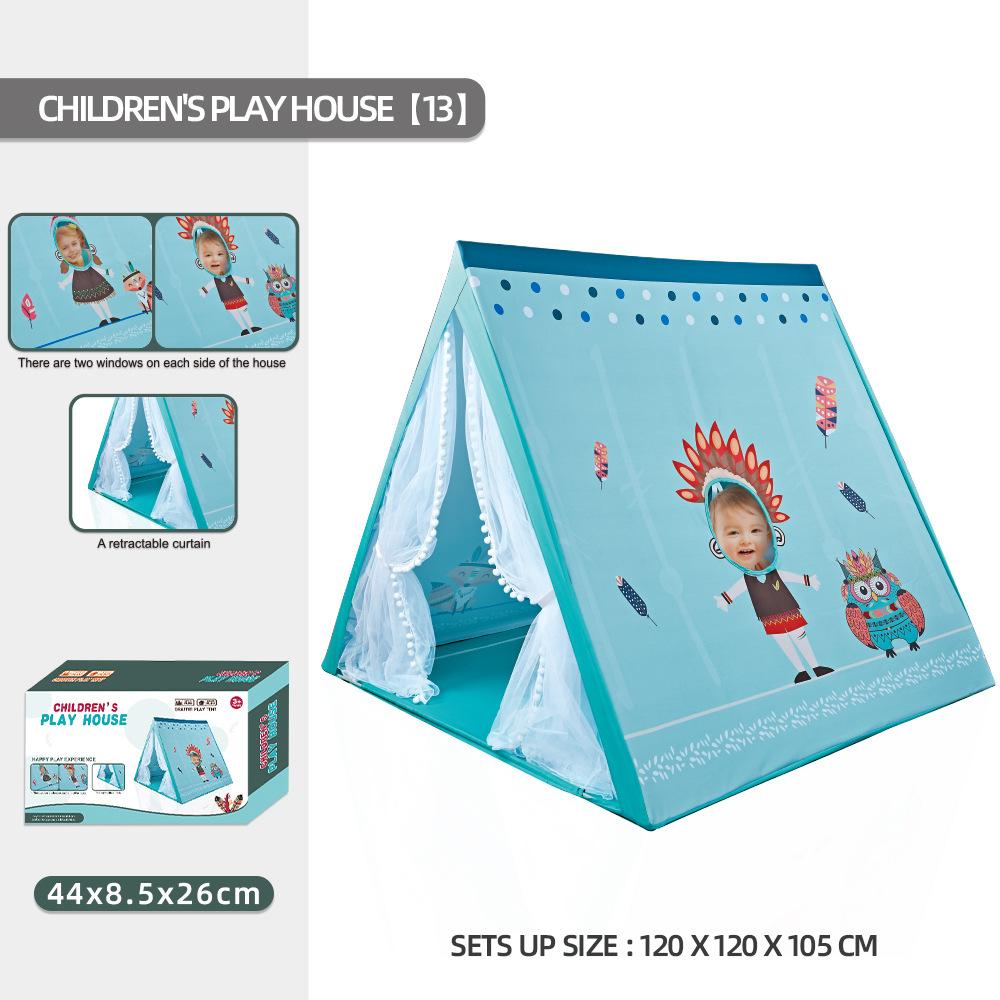 

Треугольная палатка, большая детская палатка, подарок на детский праздник, палатка для игр в помещении зелёный