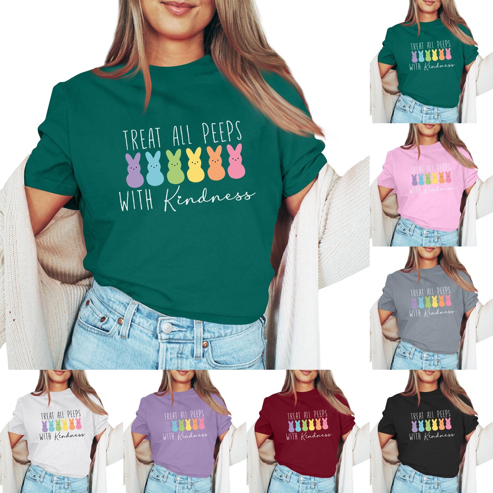 

Женская повседневная модная футболка с круглым вырезом и коротким рукавом, топ с принтом