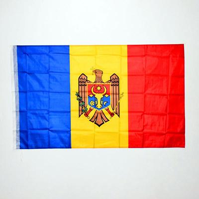 Moldawien Nationalflagge 90 * 150 cm 3x5 Fuß für Meet Parade Party Hanging Home Decoration Banner ADM