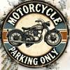 Harley Davidson 8 Inch Round Metal Sign Vintage Motorcycle Garage Decor