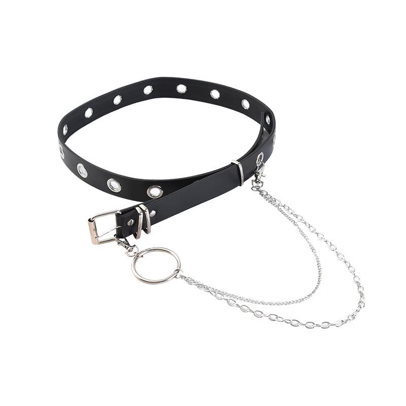 Ceinture rétro punk hip-hop pour femme – Accessoire étudiant de style européen et américain
