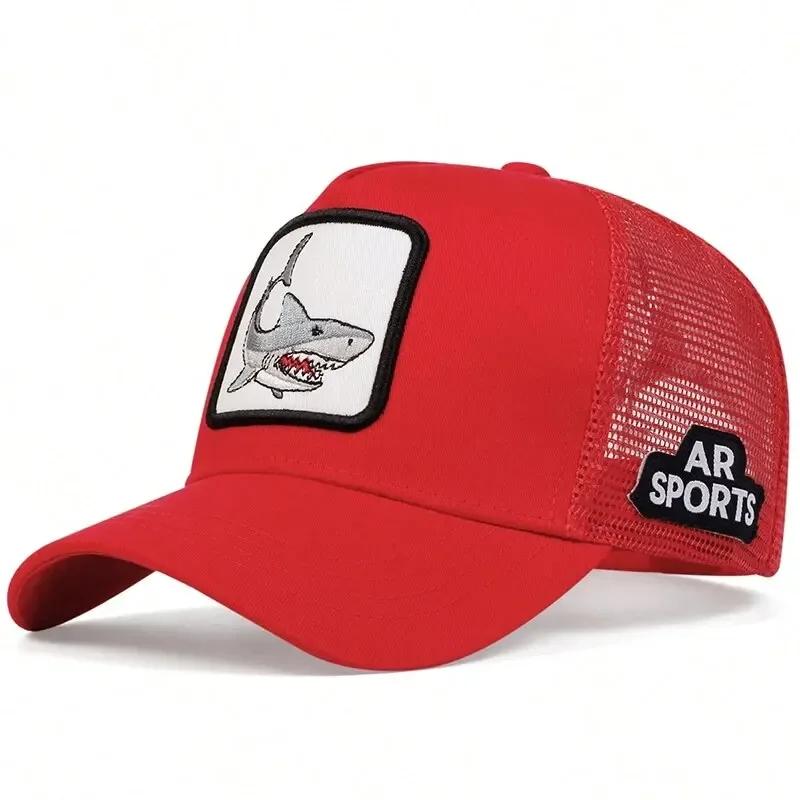 Rete Ricamo Animale Cappello Gallo Maschile e Femminile Cappellino da Baseball Animale Hip Hop Cappello Anatra Adatto Per Sport all'Aperto Visiera da Pesca