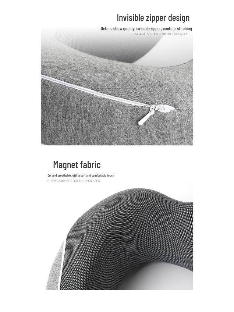 Compact U-shaped Memory Foam Travel Pillow with Neck Support