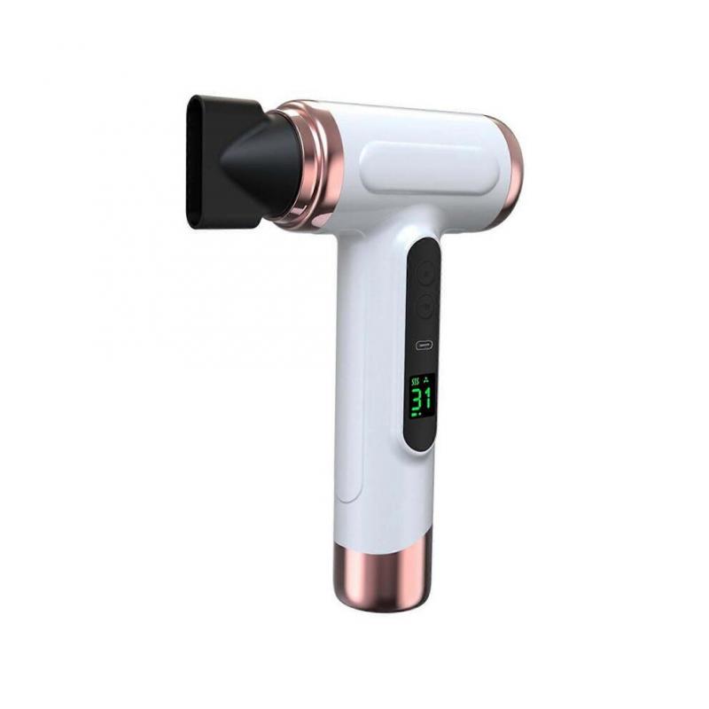 Pro Battery Travel Hair Dryer - 3 Speeds Temperatures Wireless with 15000 MAh Portable Digital Screen for Women Camping
