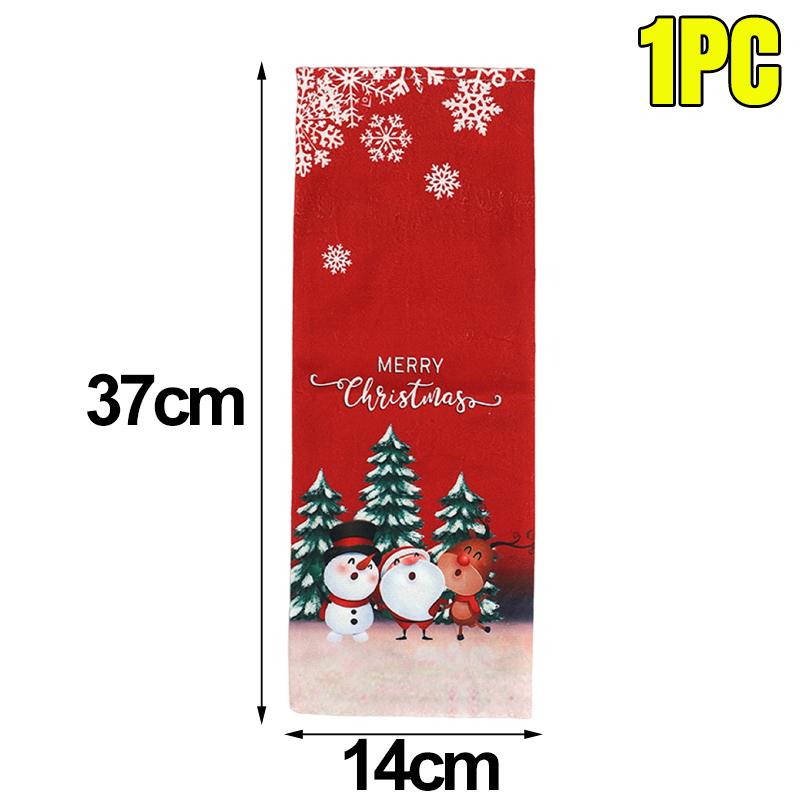 

Christmas Wine Bottle Bags Red Snowman Printed Wine Bottle Xmas Holiday New Year Dining Table Decoration Party Favors Supplies
