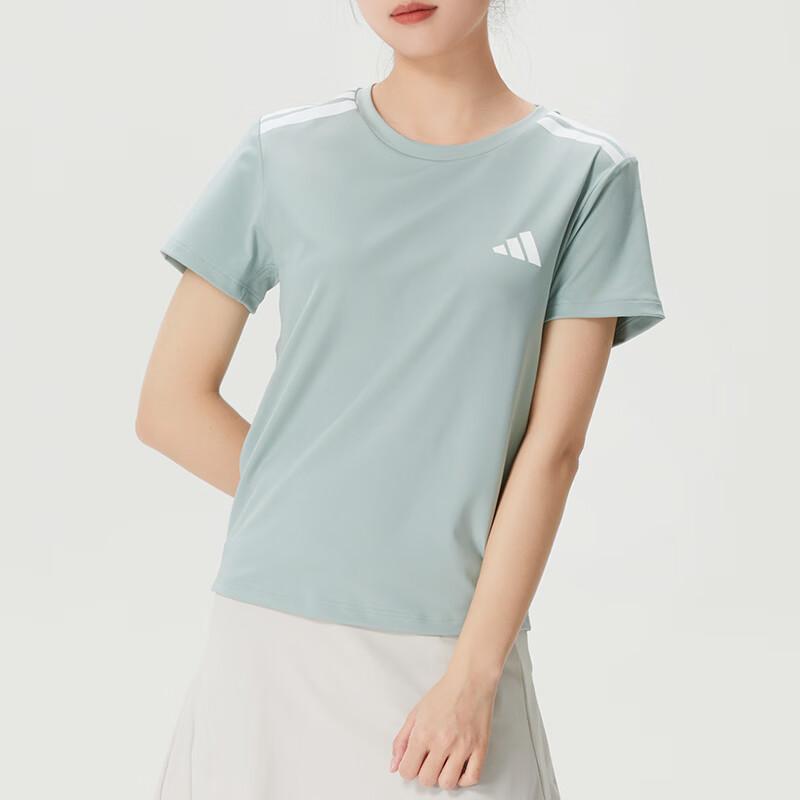Adidas Sports Training Comfortable Breathable Sweat-Wicking Quick-Dry T-Shirt Women Tops KC7641