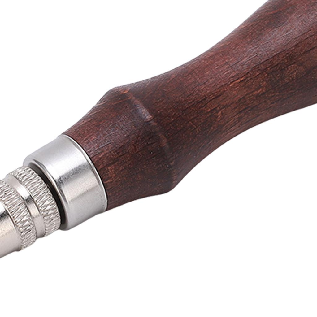 Leather Groover 7 in 1 Multipurpose Durable Wood Metal Labor Saving Strong Fixation Leather Beveler for DIY Leathercraft