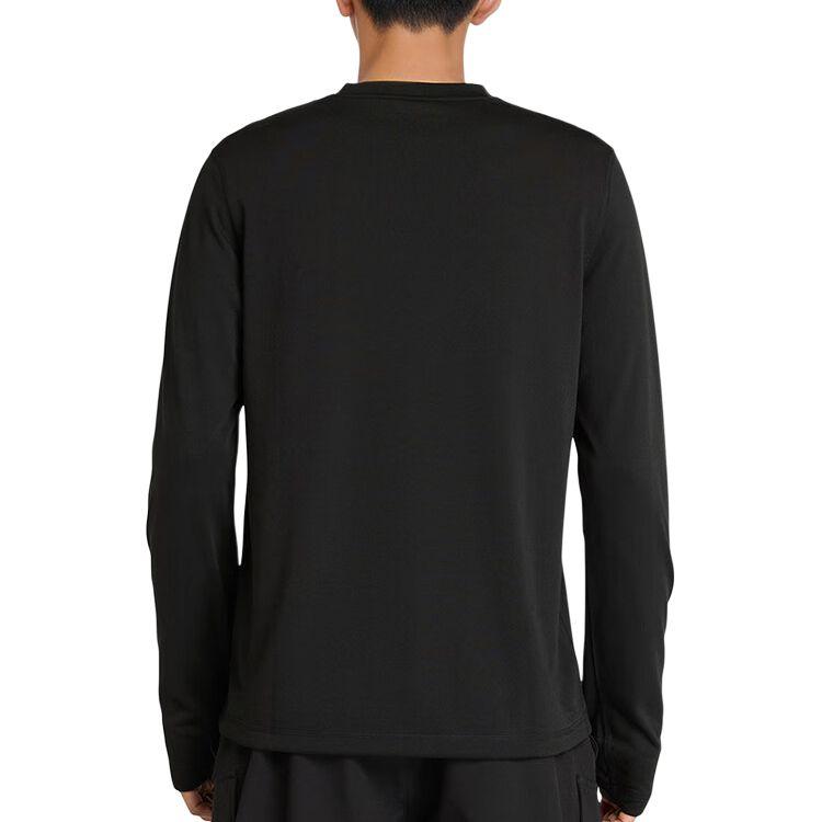 Timberland T-Shirts Men's A6AMU001/Black Crew Neck Moderate Straight Fit A6AMU-001