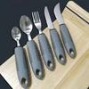 3/4/5Pcs/Set Elderly Adaptive Utensils Disabled Bendable Feeding Dinnerwares Parkinsons Self Training Spoon Fork Tableware