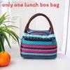 Polyester Lunch Bag With Insulated Design For School And Work Use